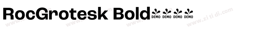 RocGrotesk Bold字体转换